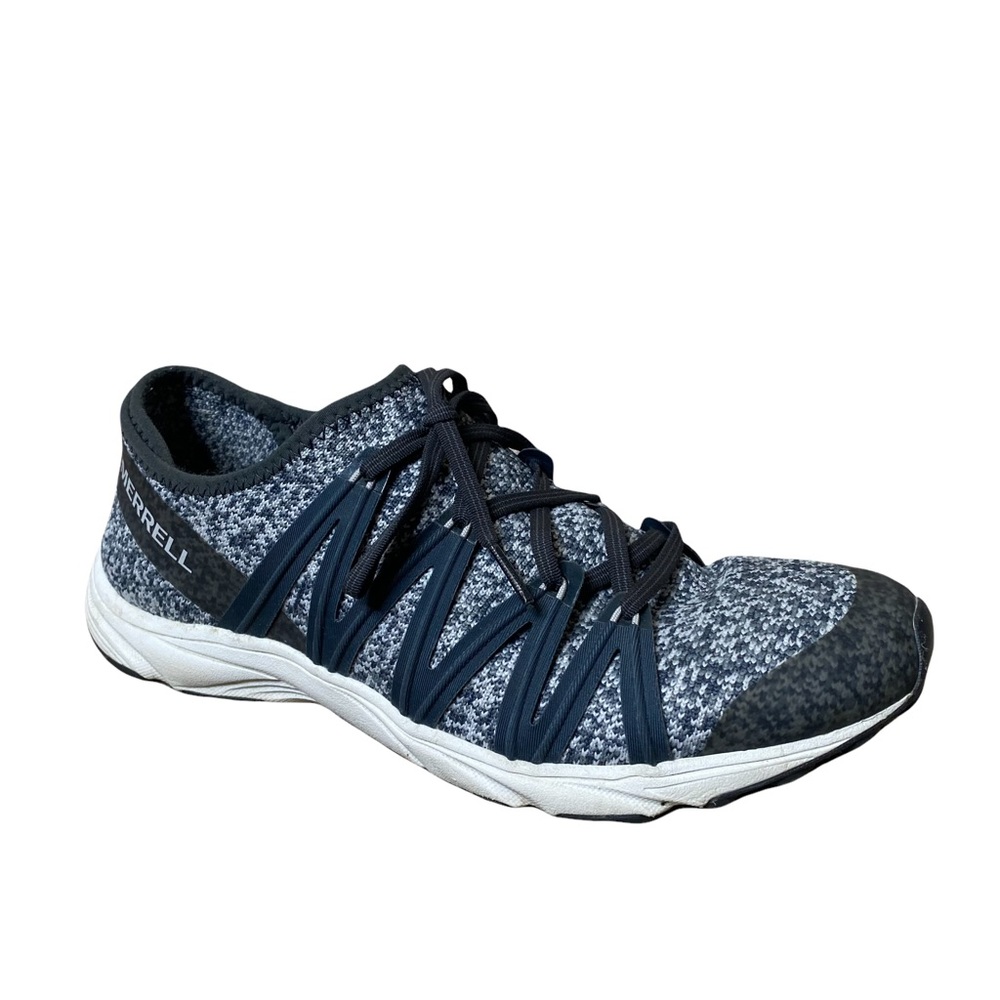 Merrell grey black lace up shoes Outdoor Trail Hiking Size 9.